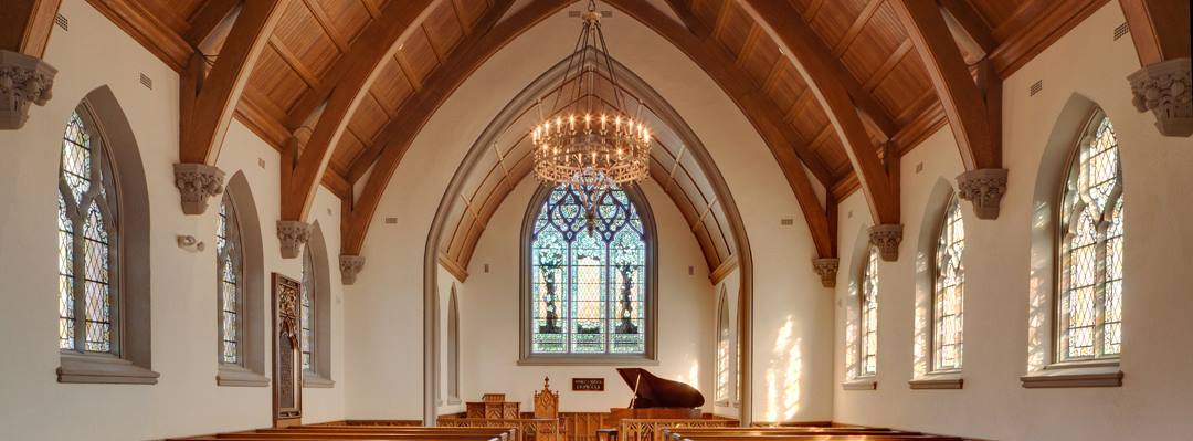 Crenshaw Provides it's Kylemore Chandelier for Historic Crowell Chappell, MA