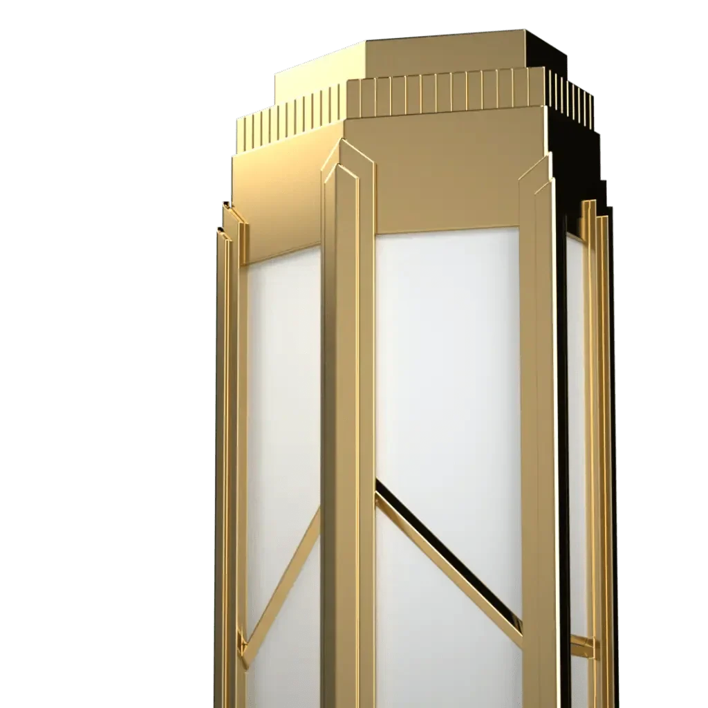 Chisolm Sconce - polished brass finish, back view showing mounting hardware