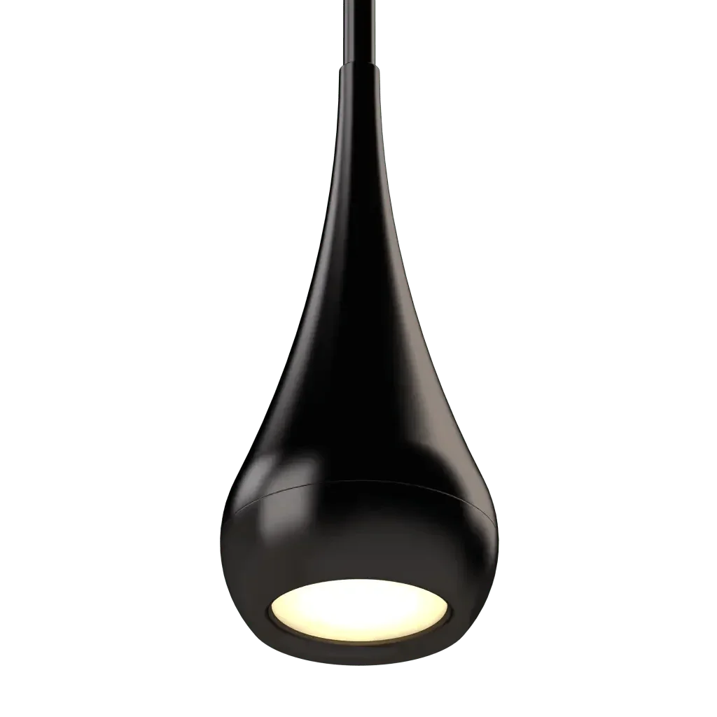 Fallwater Pendant - polished brass finish, detail of circular ceiling canopy