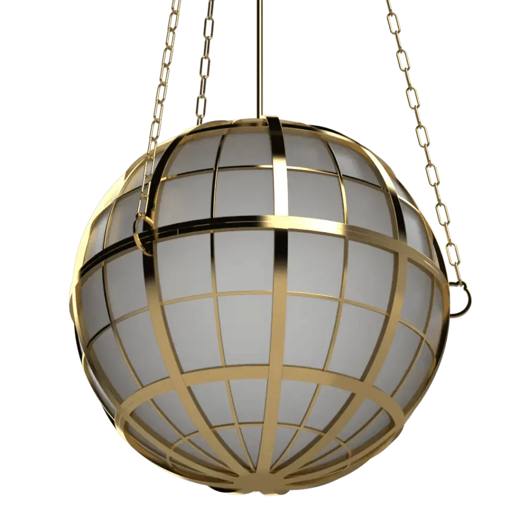 Hampton Roads Globe Pendant - Crenshaw Lighting - Statement