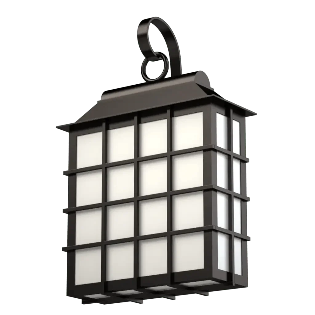 John's Island Sconce - polished brass finish, detail of white opal glass panels in grid framework