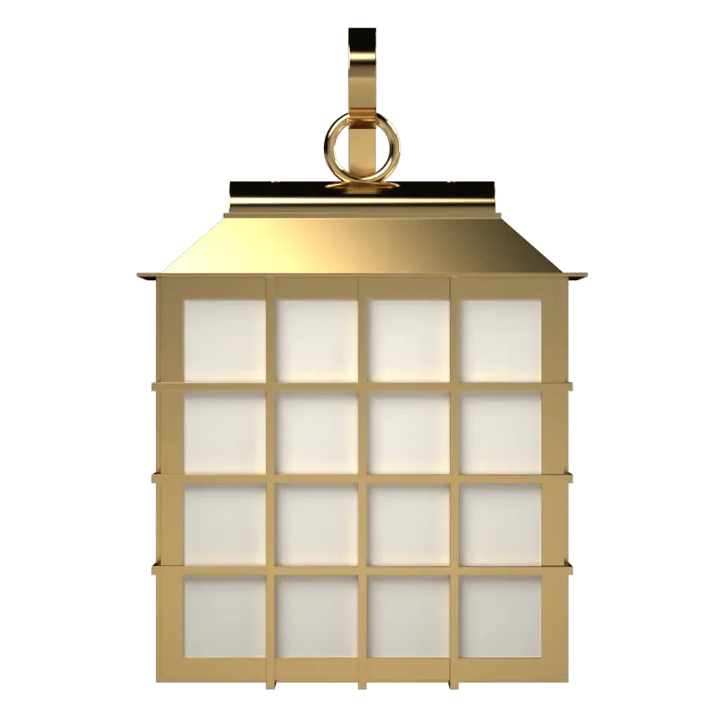 John's Island Sconce - polished brass finish, lifestyle view mounted on wall