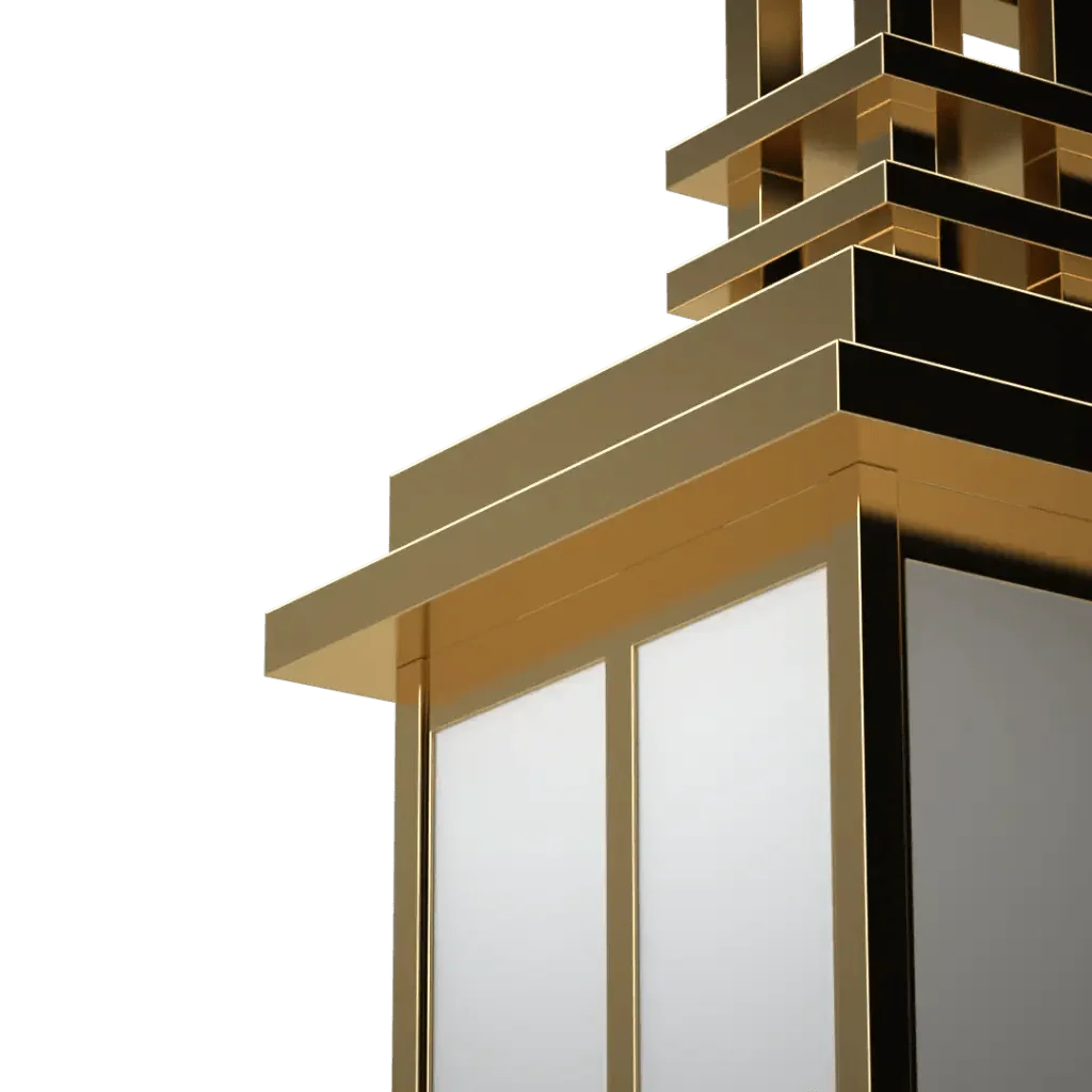 Kennedy Sconce - polished brass finish, back view showing mounting hardware