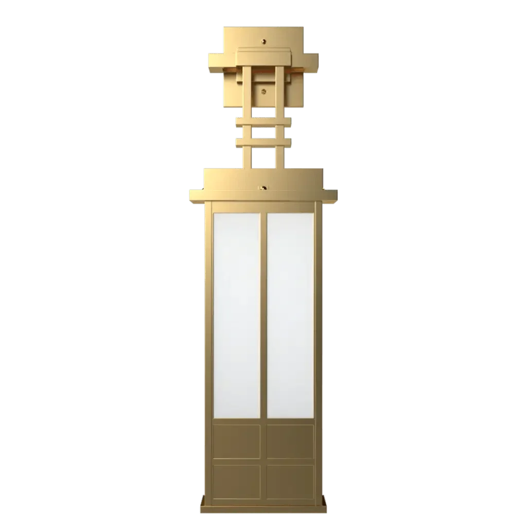 Kennedy Sconce - polished brass finish, lifestyle view mounted on wall