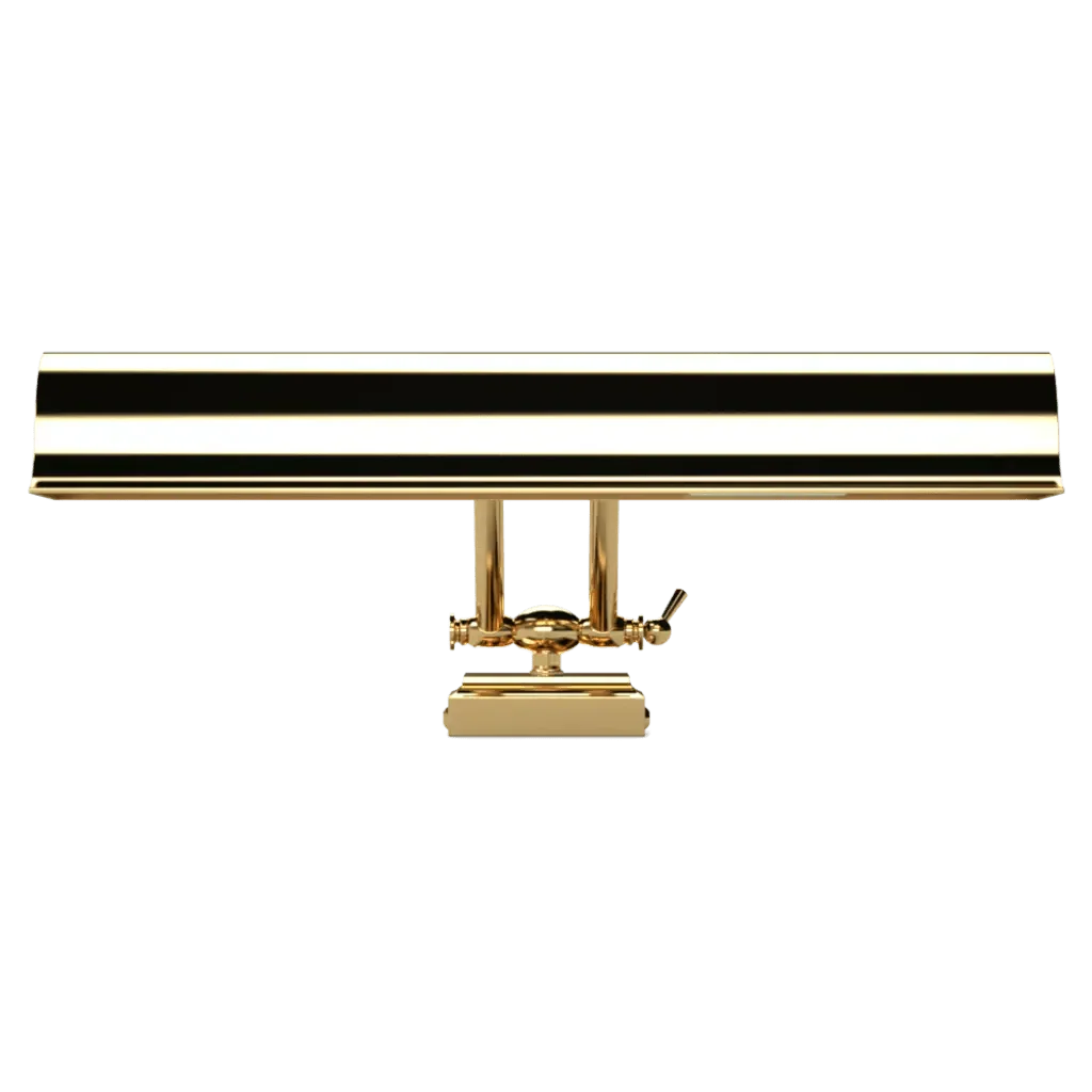 Lectern Desk Lamp - polished brass finish, detail of brass fabrication seams