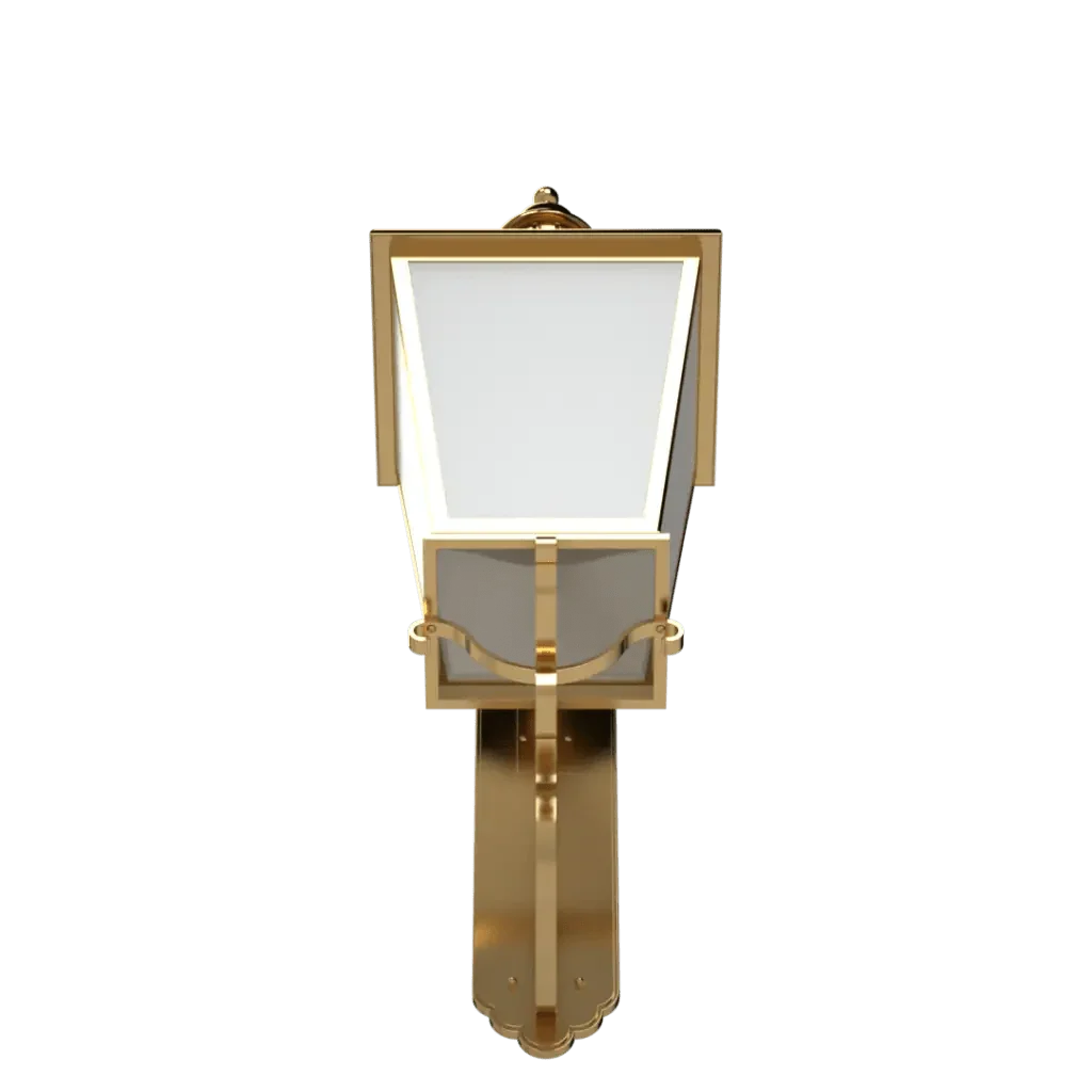 Manchester sconce gold-framed wall sconce with rectangular white glass shade ideal for elegant lighting decor