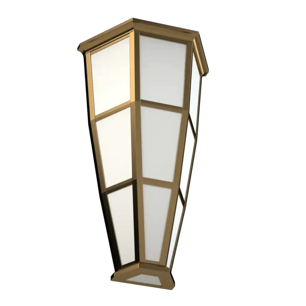 Mason sconce gold-framed wall sconce with frosted white panels designed for elegant indoor lighting
