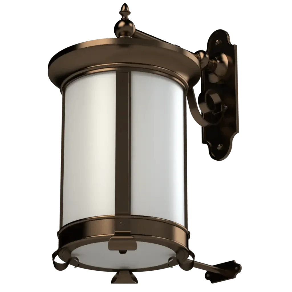 Bronze and white glass mills lantern sconce outdoor wall lantern with elegant metal frame and frosted glass panels