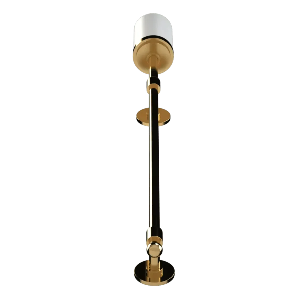 Pinnacle torchiere sconce gold and white wall-mounted light fixture with elegant metal and glass design