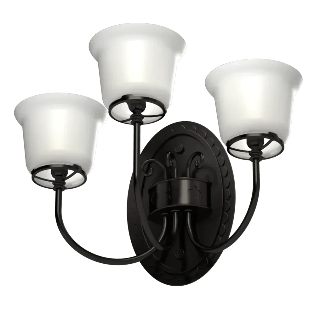 Washington Ave. Sconce - polished brass finish, lifestyle view mounted in hallway