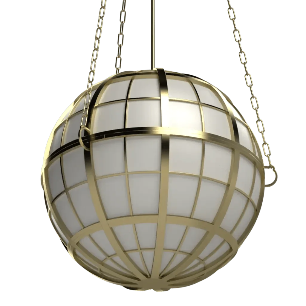 Hampton Roads Globe Pendant - Crenshaw Lighting - Statement