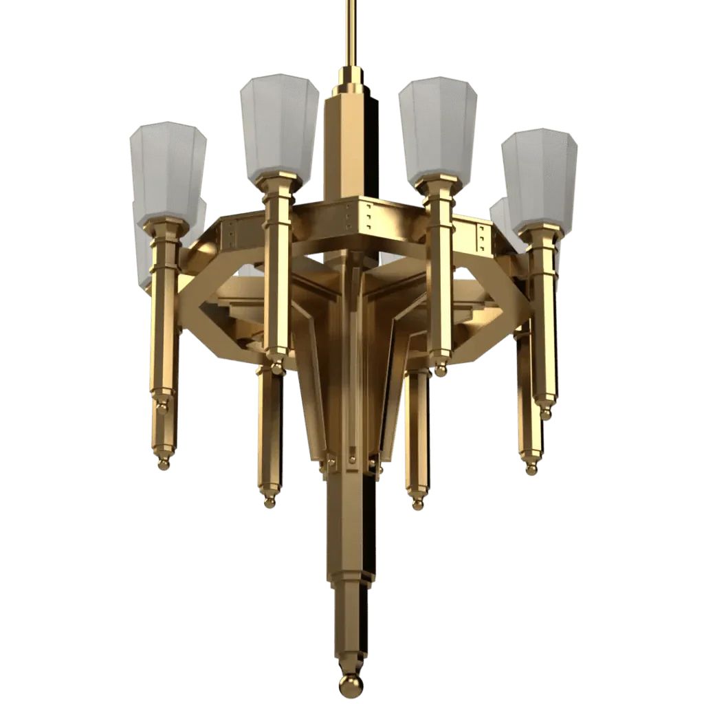 Palladium Chandelier - Crenshaw Lighting - Statement