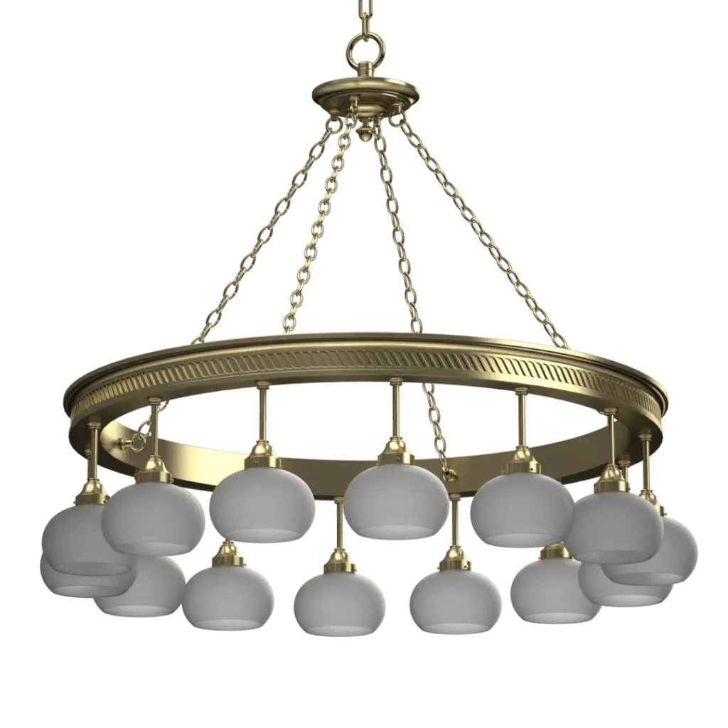Halo Chandelier - Crenshaw Lighting - Statement