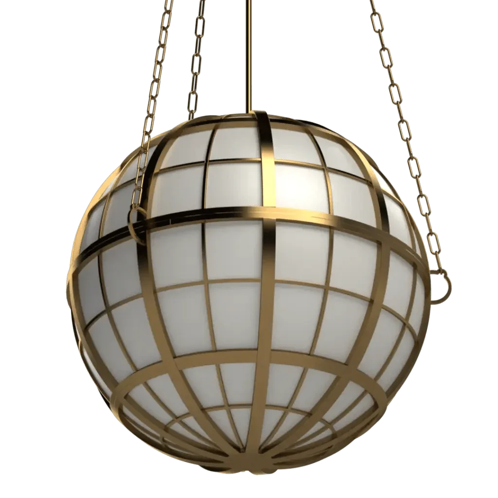 Hampton Roads Globe Pendant - Crenshaw Lighting - Statement
