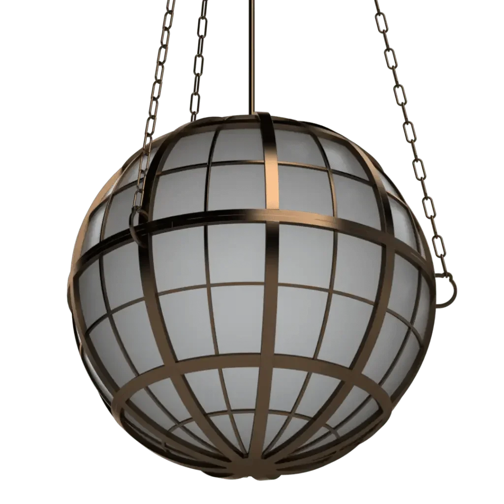 Hampton Roads Globe Pendant - Crenshaw Lighting - Statement