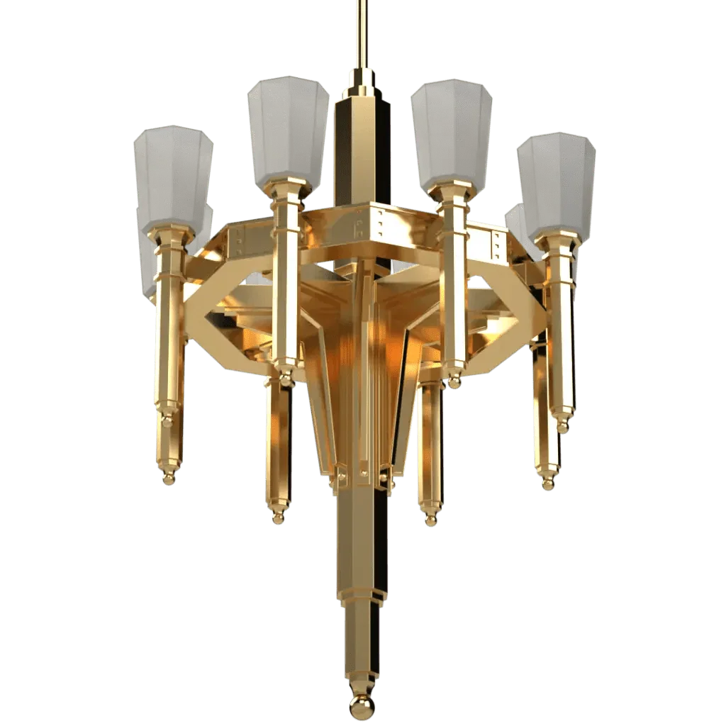 Palladium Chandelier - Crenshaw Lighting - Statement